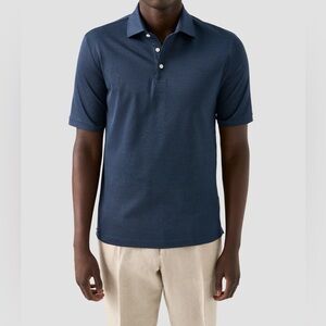 ETON Pique Knit Cotton Polo Shirt Mens Size 3XL Luxury Casual Business.  23
